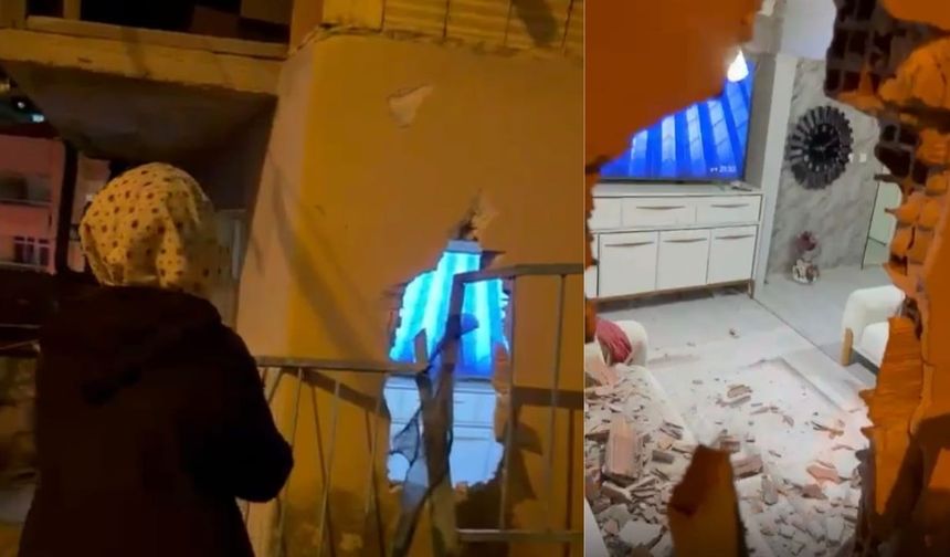 Evde Otururken Duvar Altında Kaldı