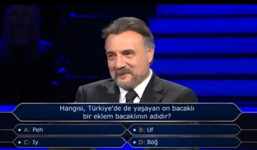 Hangisi Türkiye'de de yaşayan bir ekle bacaklının adıdır? Kim Milyoner Olmak İster cevabı nedir?