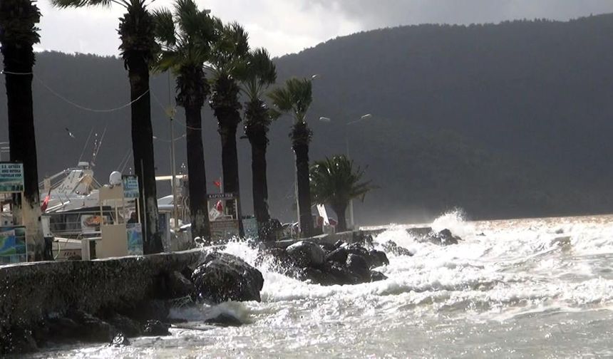 Bodrum-Kaş Arasında Fırtına Alarmı
