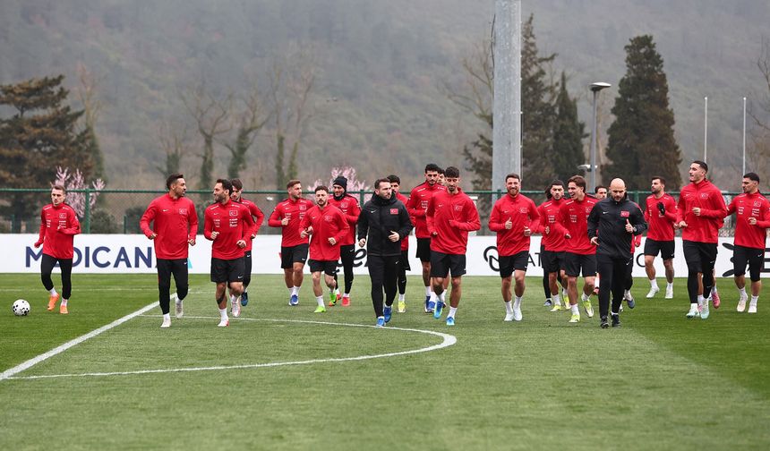 A Milli Takım, Romanya maçı hazırlıklarını sürdürdü