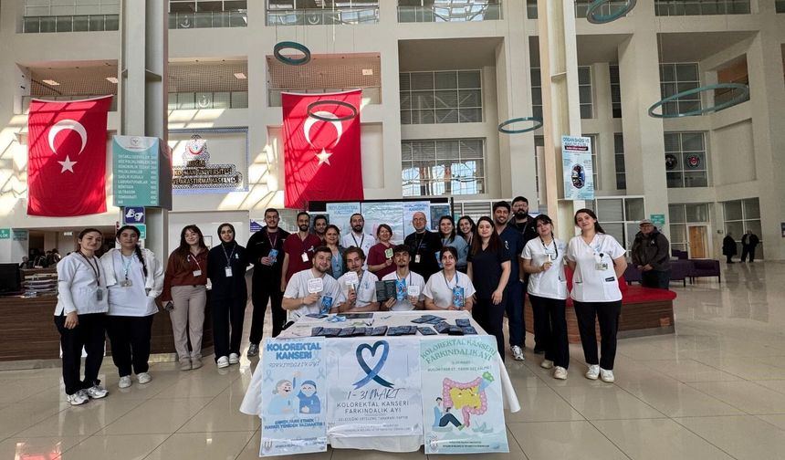 Muğla'da kolorektal kanser için bilgilendirme yapıldı