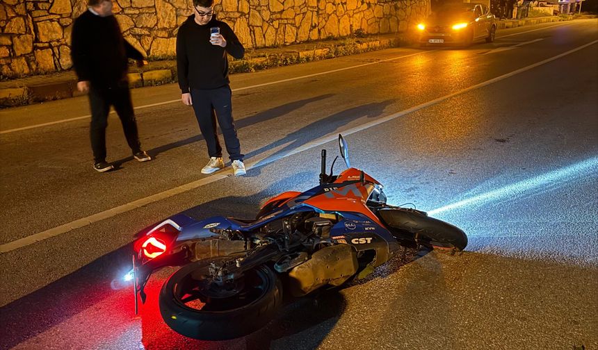 Motosiklet sürücüsü kazada yaşamını yitirdi