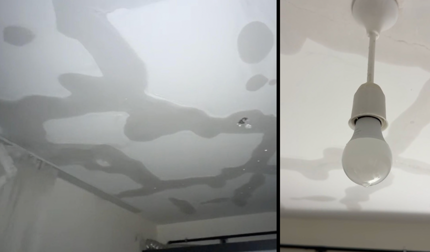 Akçaova TOKİ Sakinleri İsyanda: Tavanlar ve Ampullerden Su Geldi