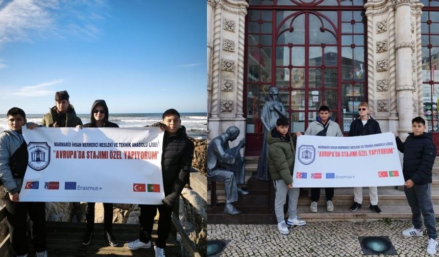 Marmarisli Öğrenciler Erasmus’la Portekiz’de Staj Yaptı