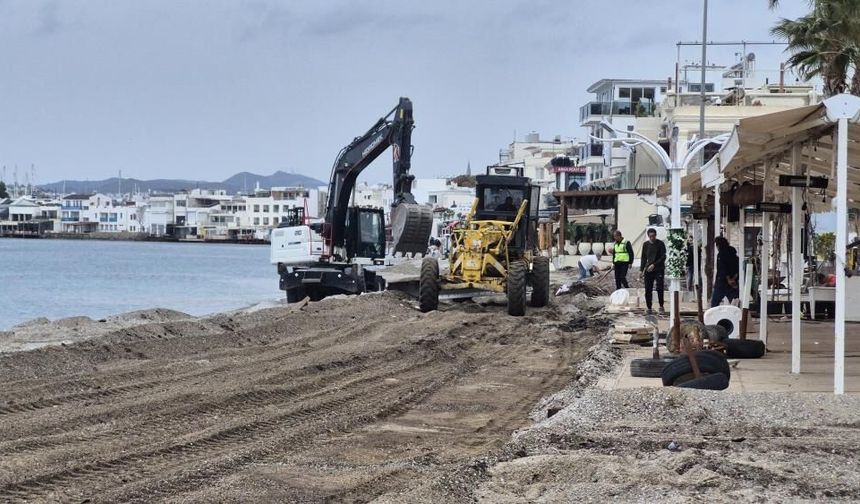 Bodrum Kumbahçe'de düzenleme çalışmaları başladı