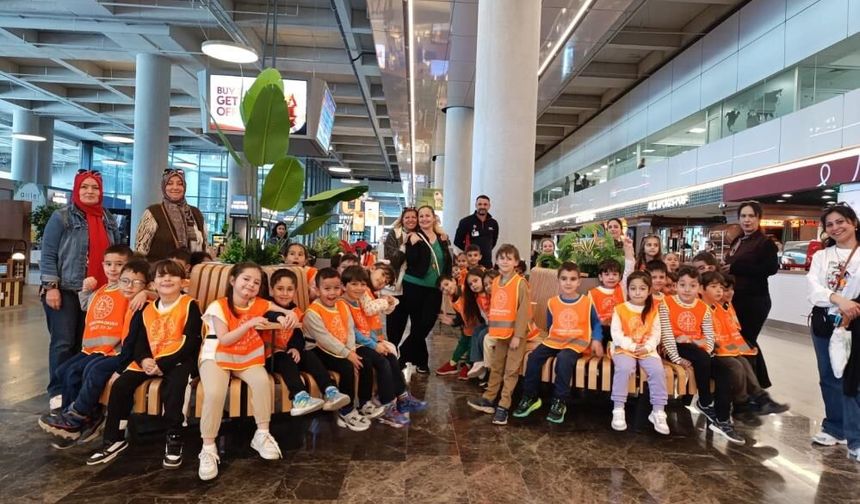 Miniklerden Dalaman Havalimanı’na Keşif Gezisi