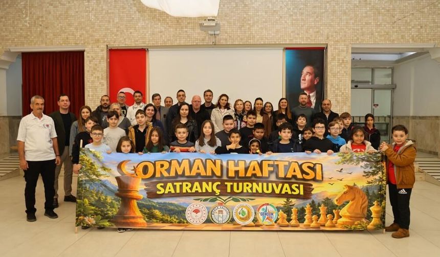 Muğla’da Orman Haftası Satrançla Kutlandı: Miniklerden Anlamlı Hamleler