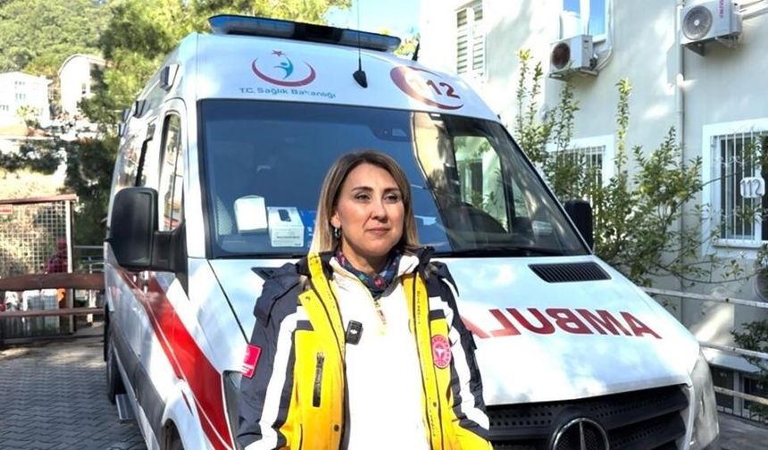 Marmaris’in Tek Kadın Ambulans Sürücüsü: “Önceliğimiz İnsan Hayatı”