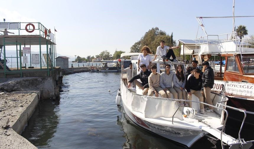 Köyceğiz Gölü’nde incelemelerde bulunuldu