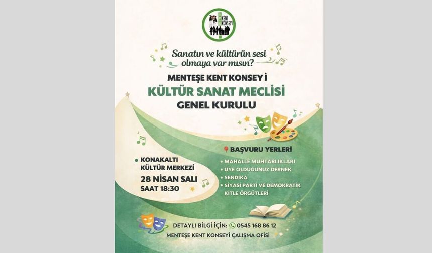Menteşe Kent Konseyi Kültür Sanat Meclisi kuruluyor