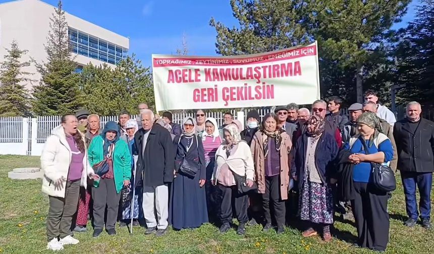 AYM Önünde Akbelen için eylem