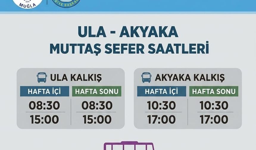 Ula–Akyaka hattında yeni dönem: Kadınların talebiyle seferler başladı
