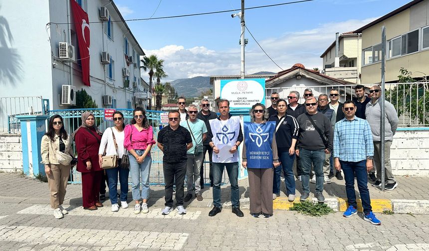 Fethiye’de okul müdürüne tehdit iddiası: Sendikadan sert tepki