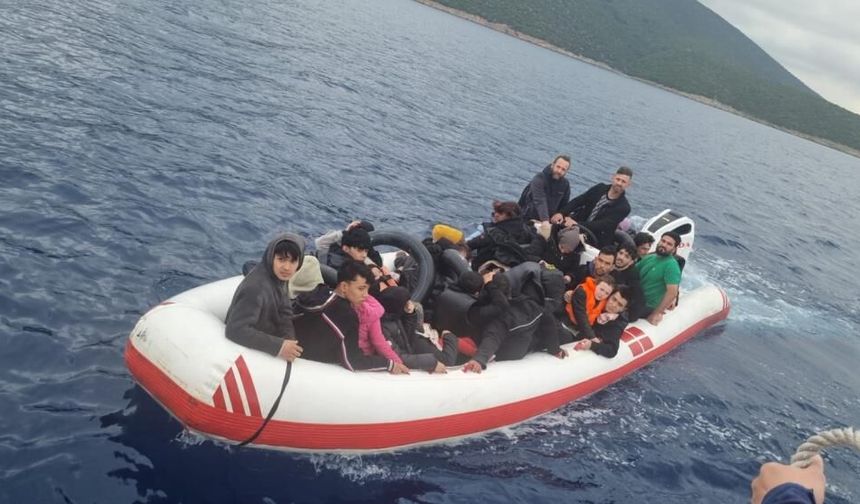 Bodrum açıklarında göçmen operasyonu: 40 kişi yakalandı