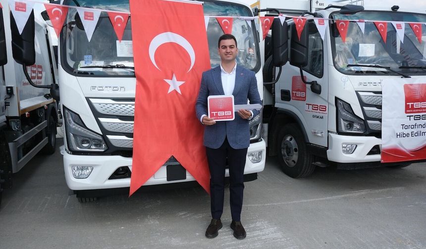 Bodrum Belediyesi’ne TBB’den Temizlik Aracı Desteği