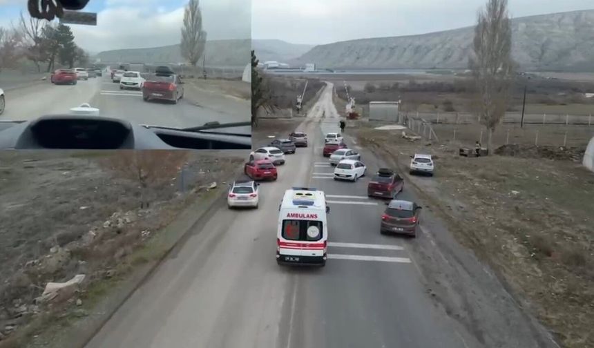 Fermuar Sistemiyle Ambulanslara Hayat Koridoru Çağrısı