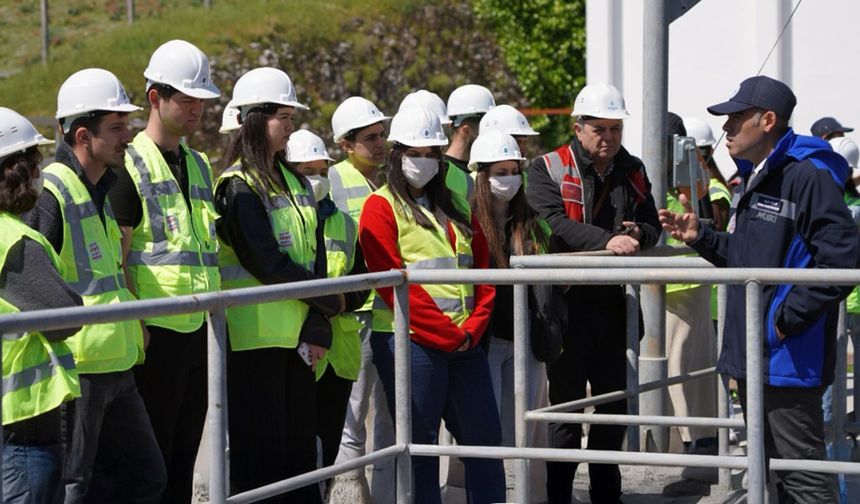 Ula Ali Koçman MYO öğrencilerinden atıksu arıtma tesisine teknik gezi