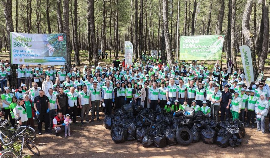 Muğla’da “Orman Benim” Seferberliği: 650 Kilo Atık Toplandı