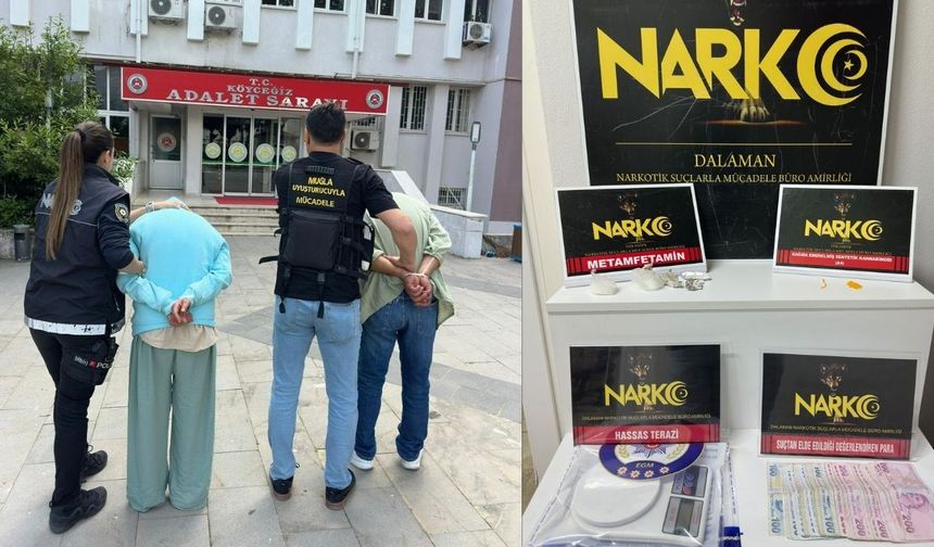 Köyceğiz ilçesine uyuşturucu madde getirileceği bilgisi üzerine düzenlenen operasyonda metamfetamin, bonzai ve hassas te