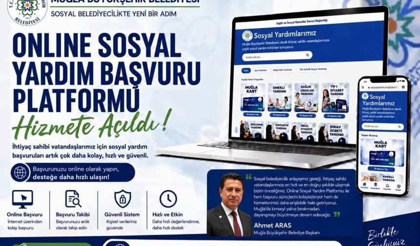 Muğla Büyükşehir’den Sosyal Yardımda Online Dönem