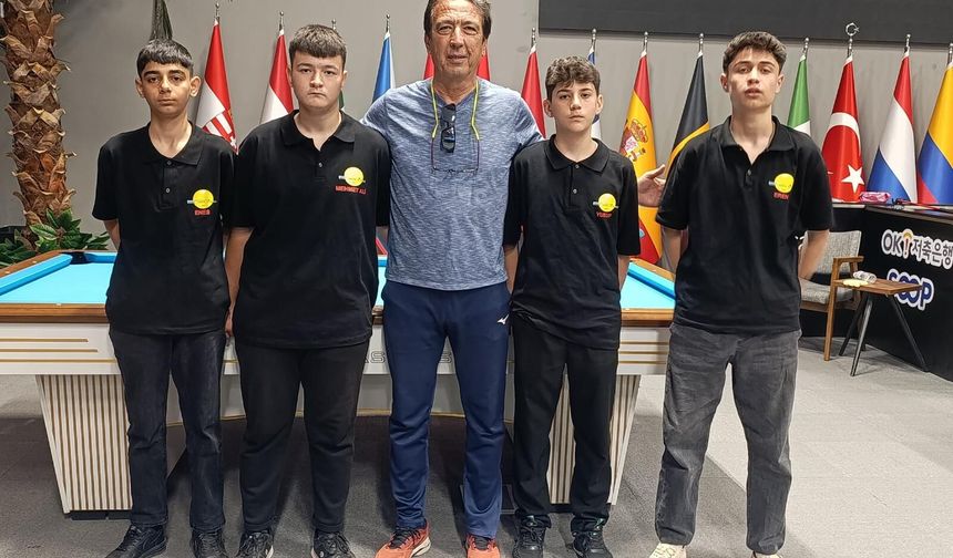 Muğlalı Gençler Bilardo Şampiyonasında Göz Doldurdu
