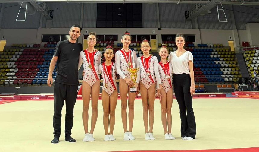 Muğlalı cimnastikçiler Türkiye şampiyonu oldu