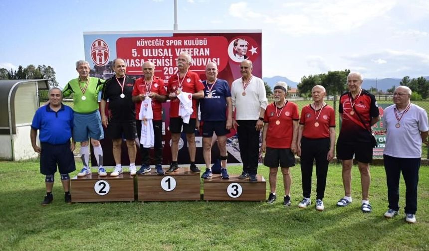 Köyceğiz’de Veteran Masa Tenisi Heyecanı Sona Erdi