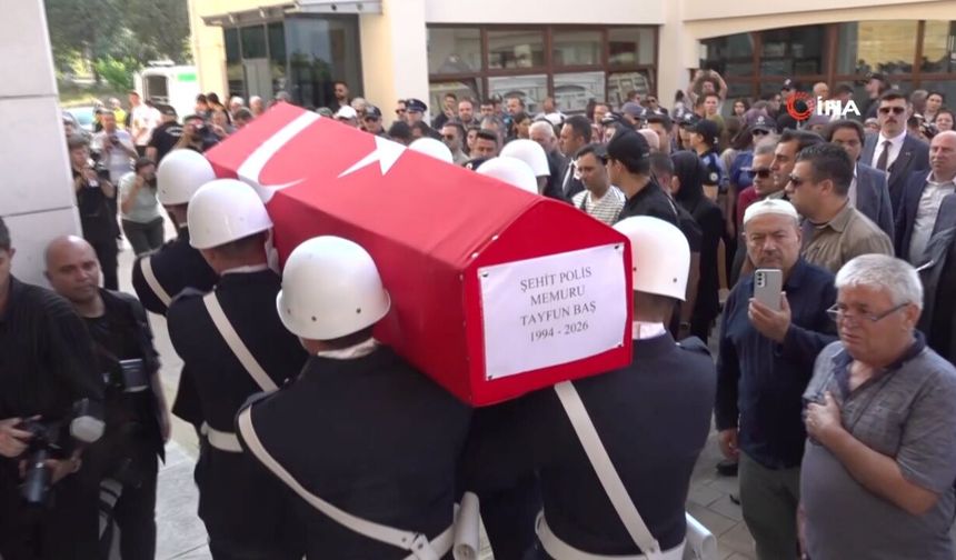 Şehit polis Tayfun Baş Denizli’de toprağa verildi