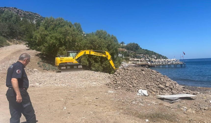 Bodrum Sahilinde Beton Dökümüne 150 Bin TL Ceza Kesildi