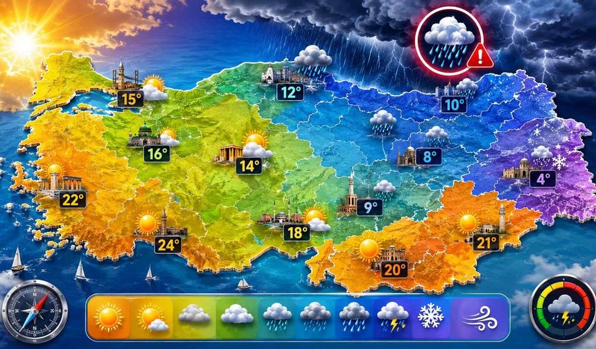 1 Haziran Hava Durumu: Karadeniz'de Kuvvetli Yağış Alarmı