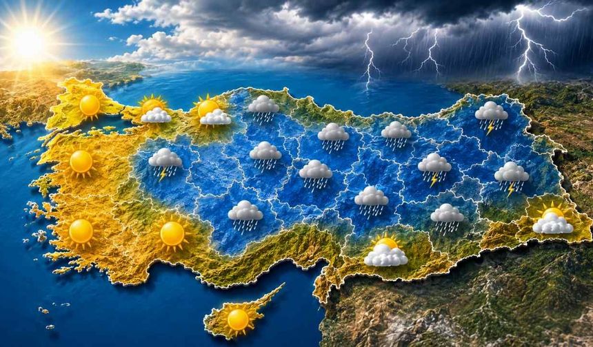 10 Haziran Hava Durumu Alarmı İç Kesimlerde Sağanak var