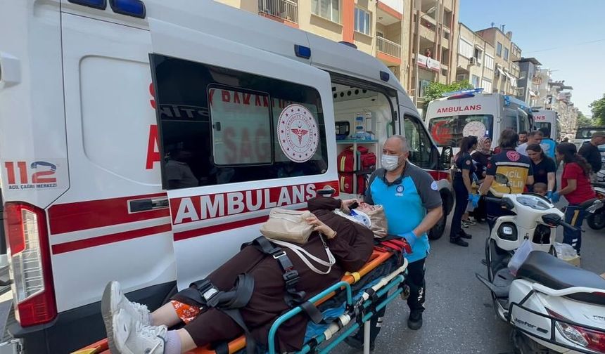 Yaya geçidinde korkutan kaza 5 yaralı