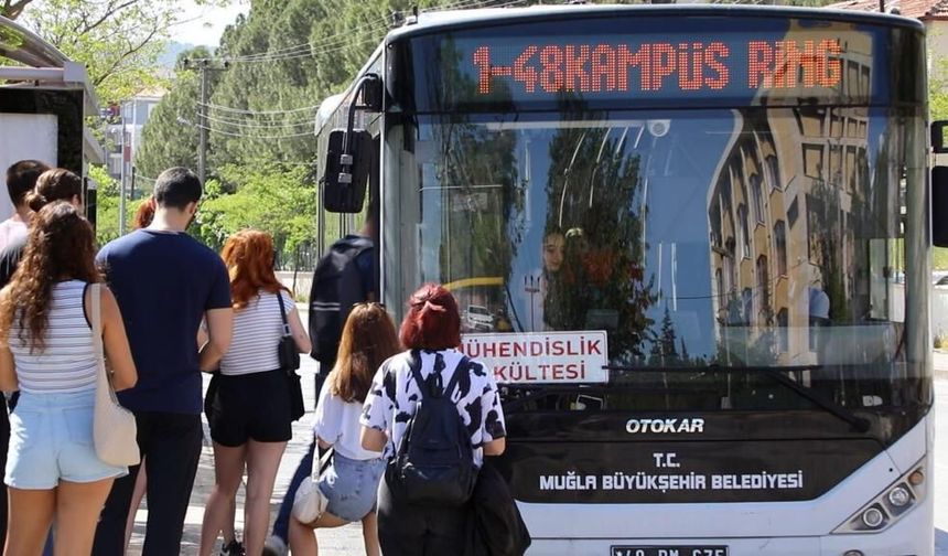 Muğla’da YKS’ye girecek öğrencilere ücretsiz ulaşım desteği
