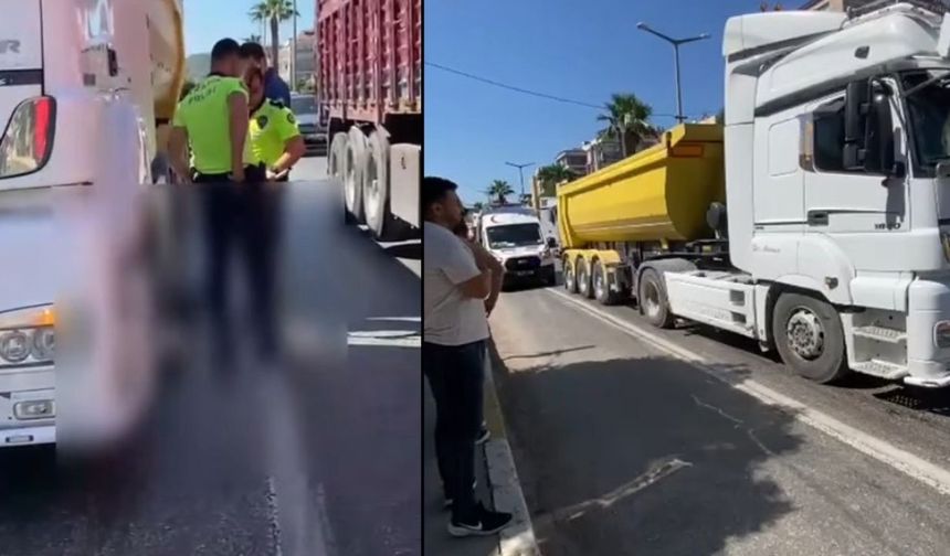 Milas’ta TIR’ın Çarptığı Yaya Öldü
