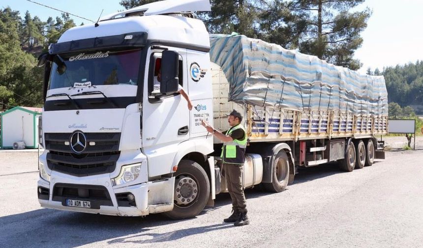 Muğla’da Orman Emvali Taşıyan Araçlara Denetim