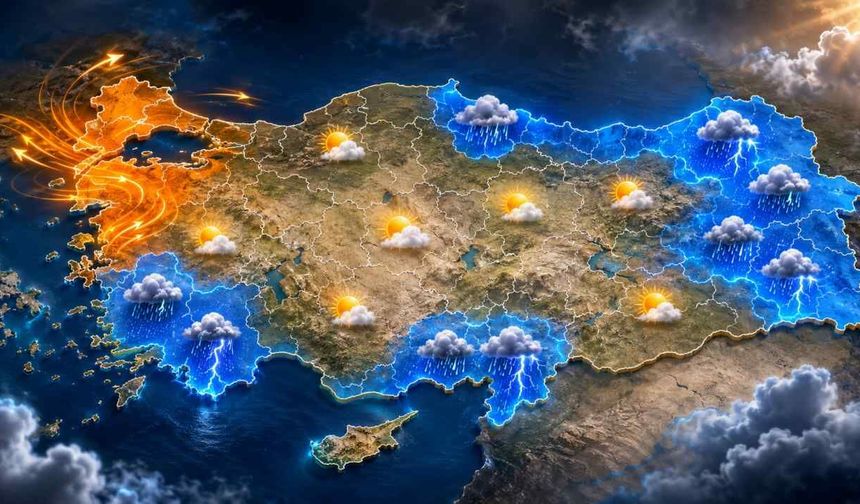 7 Temmuz hava durumu: Yağış ve rüzgar uyarısı