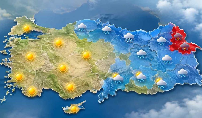 8 Temmuz Çarşamba Türkiye Geneli Hava Durumu