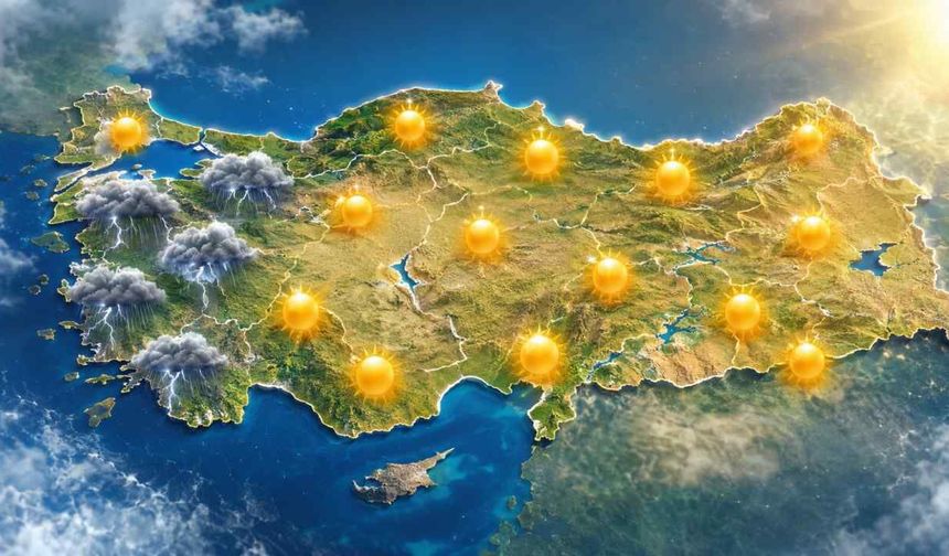 1 Temmuz hava durumu: Sıcaklık ve sağanak uyarısı