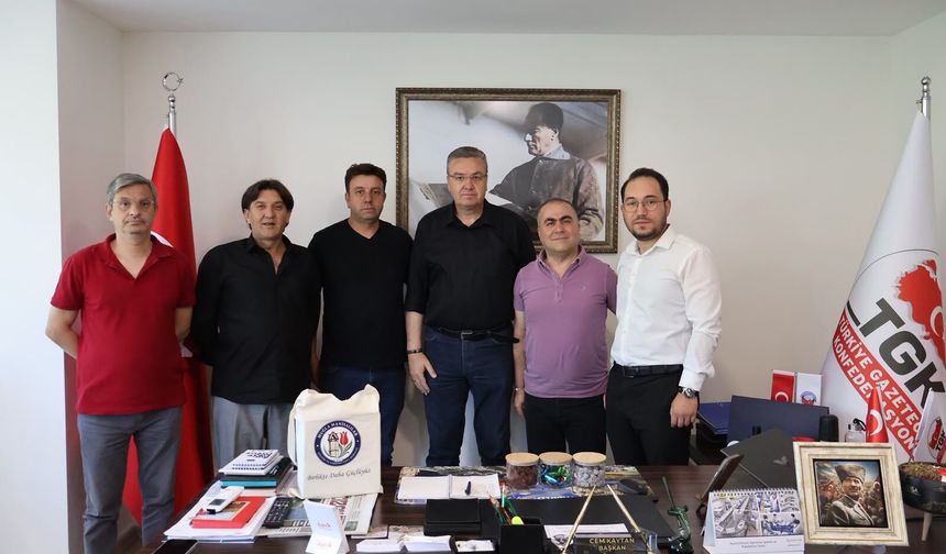 Manisalılar Derneği’nden Gazeteciler Cemiyeti’ne Ziyaret