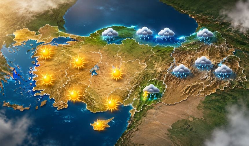 19 Temmuz hava durumu: Sağanak kuzeyde etkili olacak