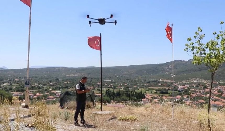 Muğla'da Ziraat Yangınları Drone ile İzleniyor