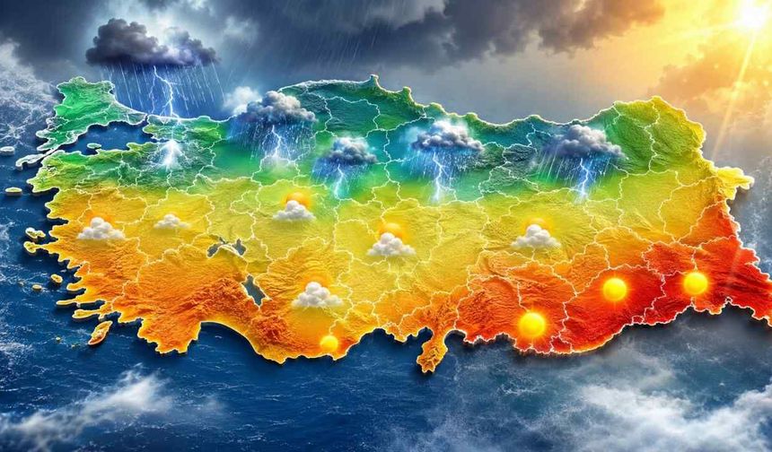 23 Temmuz Perşembe hava durumu: Sağanak ve sıcaklık dengesi