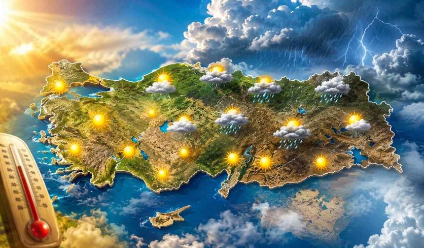 3 Temmuz hava durumu: Sıcaklık ve sağanak uyarısı
