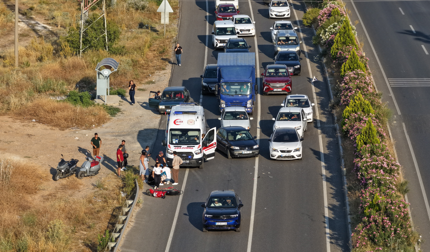 Bayır'da motosiklet kazası: 1 yaralı
