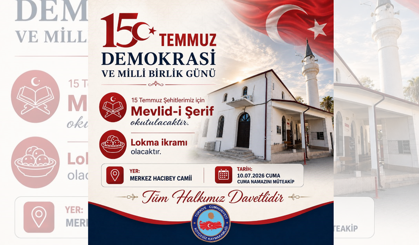 Köyceğiz'de şehitler için Mevlid-i Şerif programı