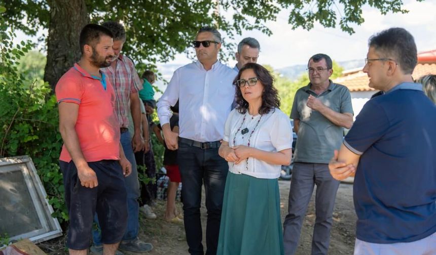 Başkan Köksal’dan Yangınzede Aileye Ziyaret