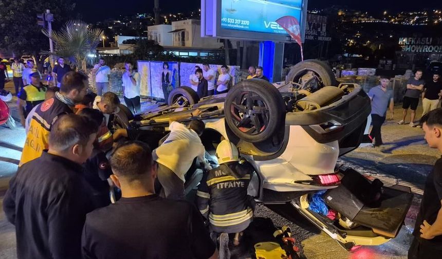 Bodrum’da İki Otomobil Çarpıştı: 1 Yaralı