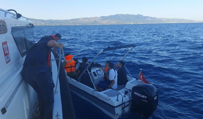 Bodrum Açıklarında 10 Düzensiz Göçmen Yakalandı