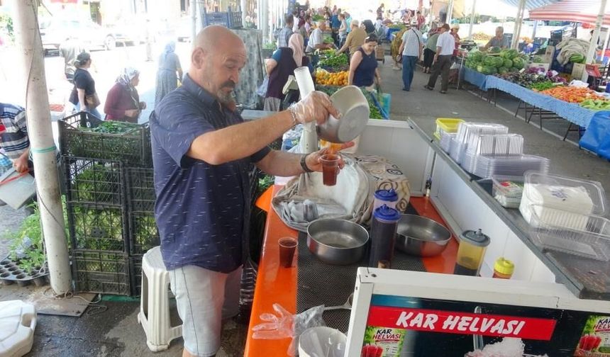 Muğla’da Yazın Vazgeçilmez Lezzeti: Kar Helvasına Yoğun İlgi