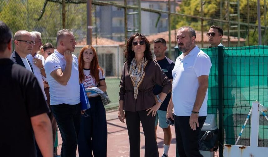 Başkan Gonca Köksal Aras Menteşe'de Spor Yatırımlarını Yerinde İnceledi